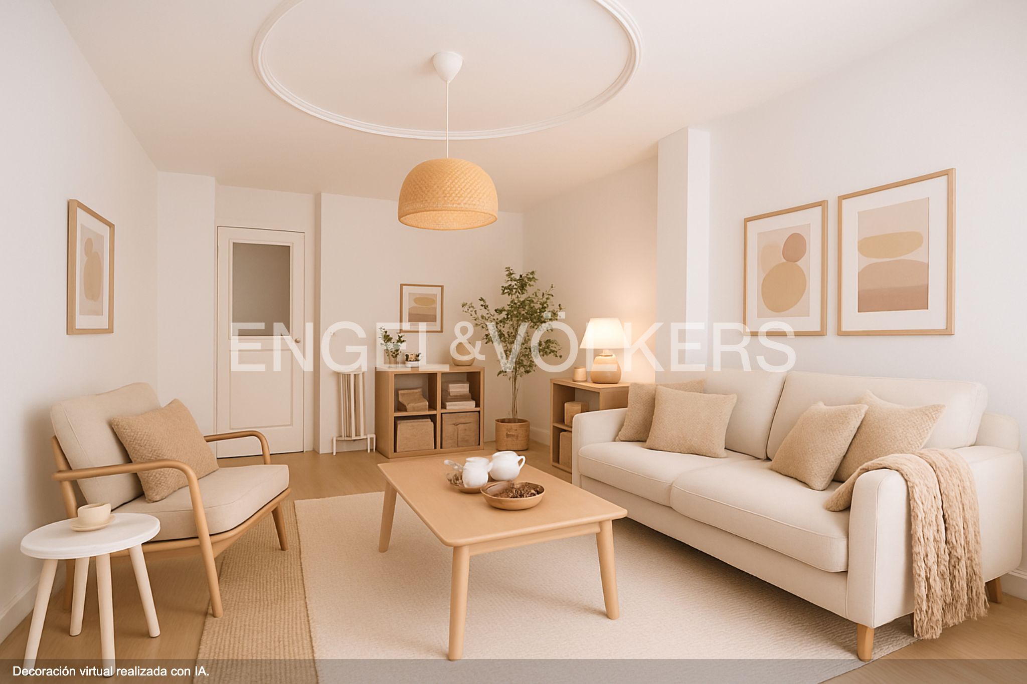 Sala d'estar de Apartament en venda en  Madrid Capital amb Calefacció