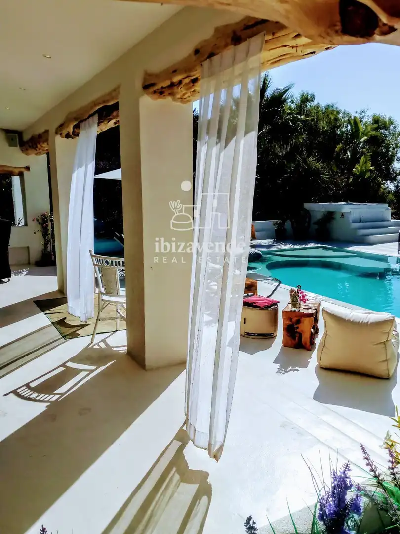 Exterior view of Houses for sale in Santa Eulària des Riu  with Air Conditioner, Private garden and Terrace