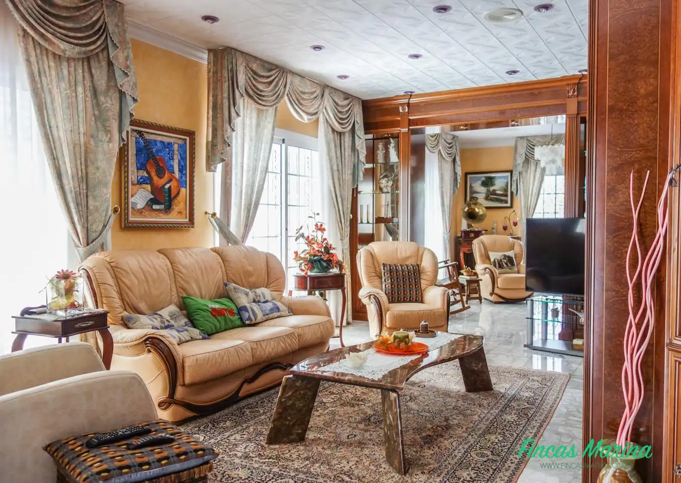 Living room of Houses for sale in Gavà  with Heating, Private garden and Parquet flooring