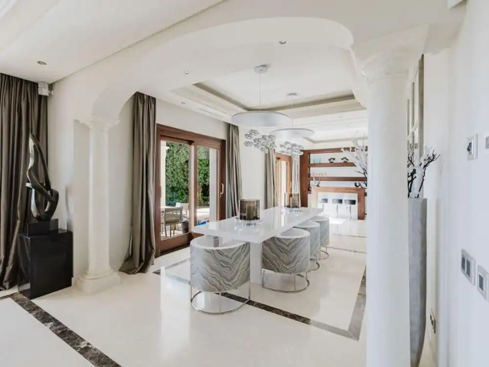 Dining room of Houses for rent in Benahavís  with Air Conditioner, Private garden and Terrace