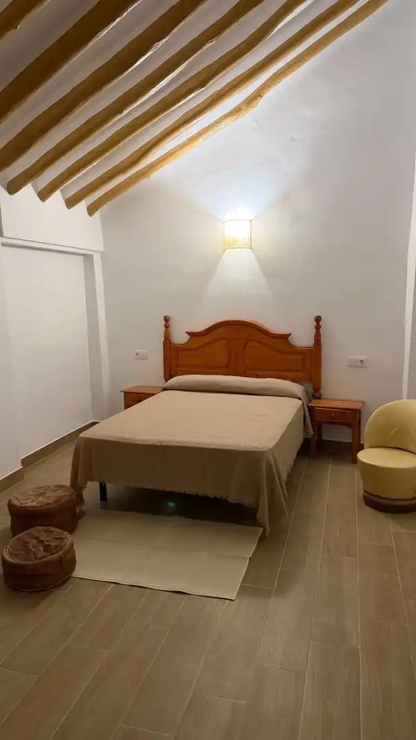 Bedroom of Houses for sale in Cuevas Bajas  with Swimming Pool and Balcony