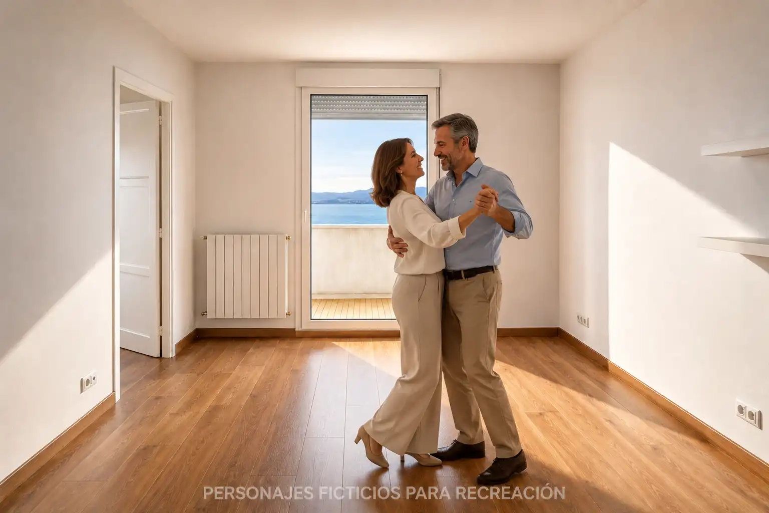 Wohnzimmer von Wohnung zur Miete in Santander mit Heizung und Ofen