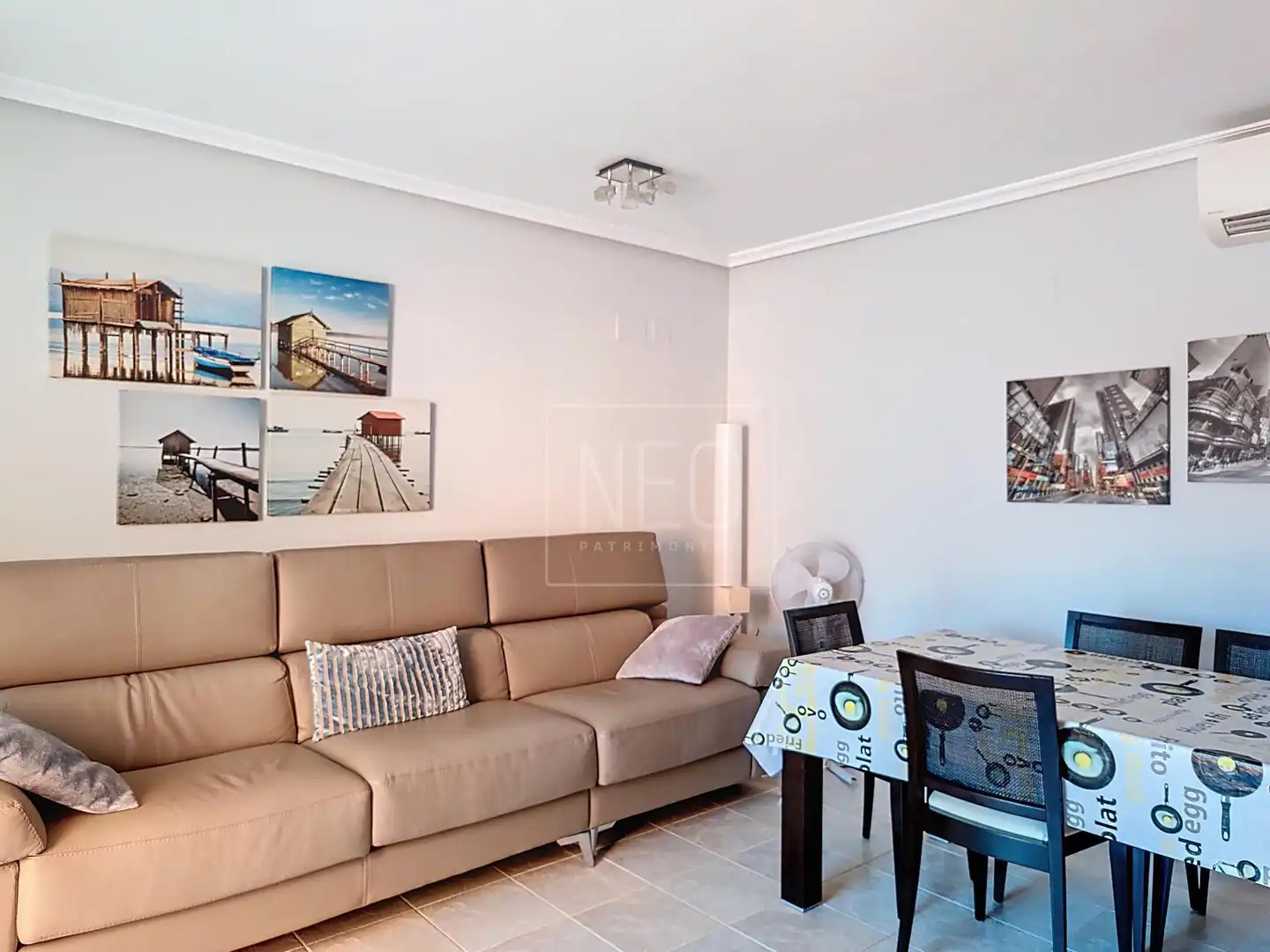 Living room of Flat for sale in Dénia  with Air Conditioner, Private garden and Terrace