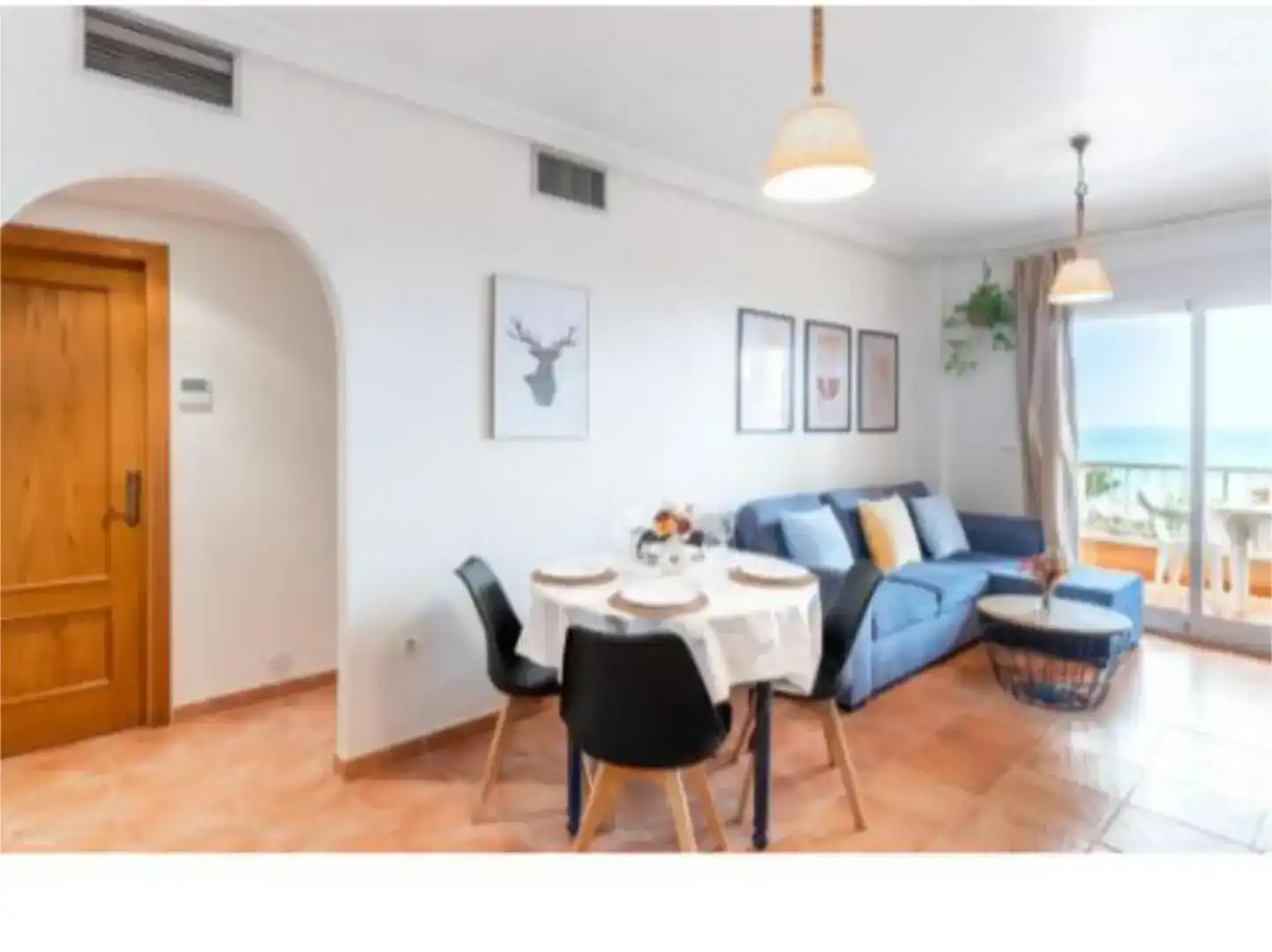 Esszimmer von Wohnung zur Miete in Mojácar mit Klimaanlage, Abstellraum und Schwimmbad