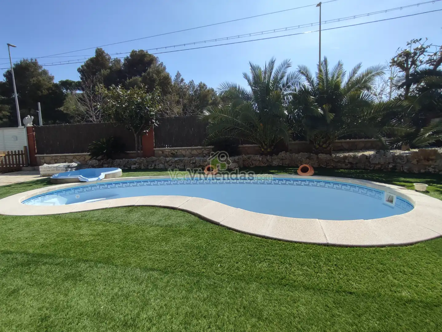 Swimming pool of Houses for sale in Masquefa  with Air Conditioner, Heating and Private garden