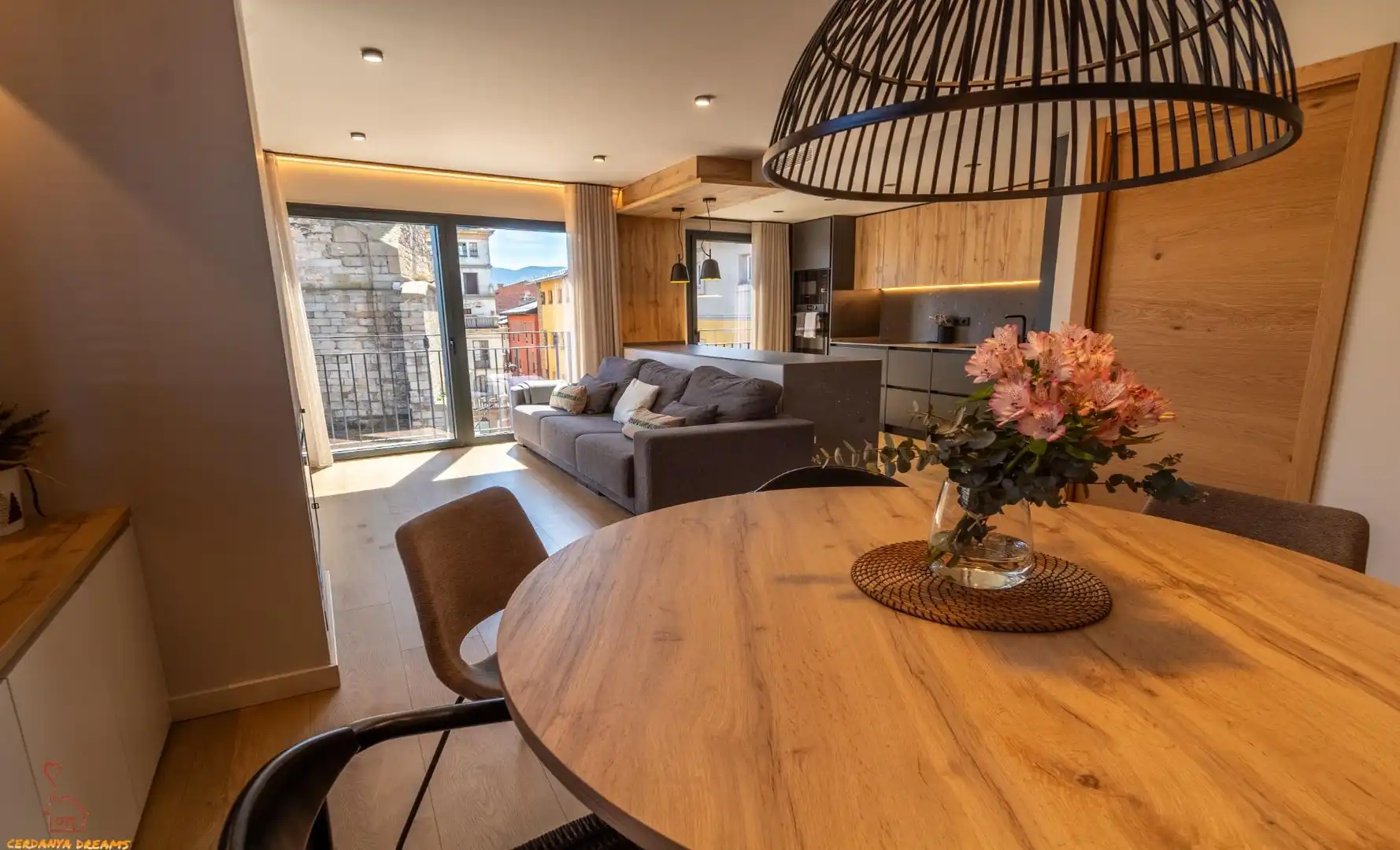 Living room of Attic for sale in Puigcerdà  with Heating, Parquet flooring and Terrace