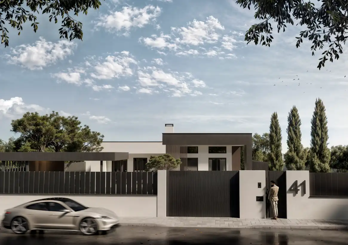 Vista exterior de Casa o chalet en venta en San Román de los Montes con Aire acondicionado, Calefacción y Jardín privado
