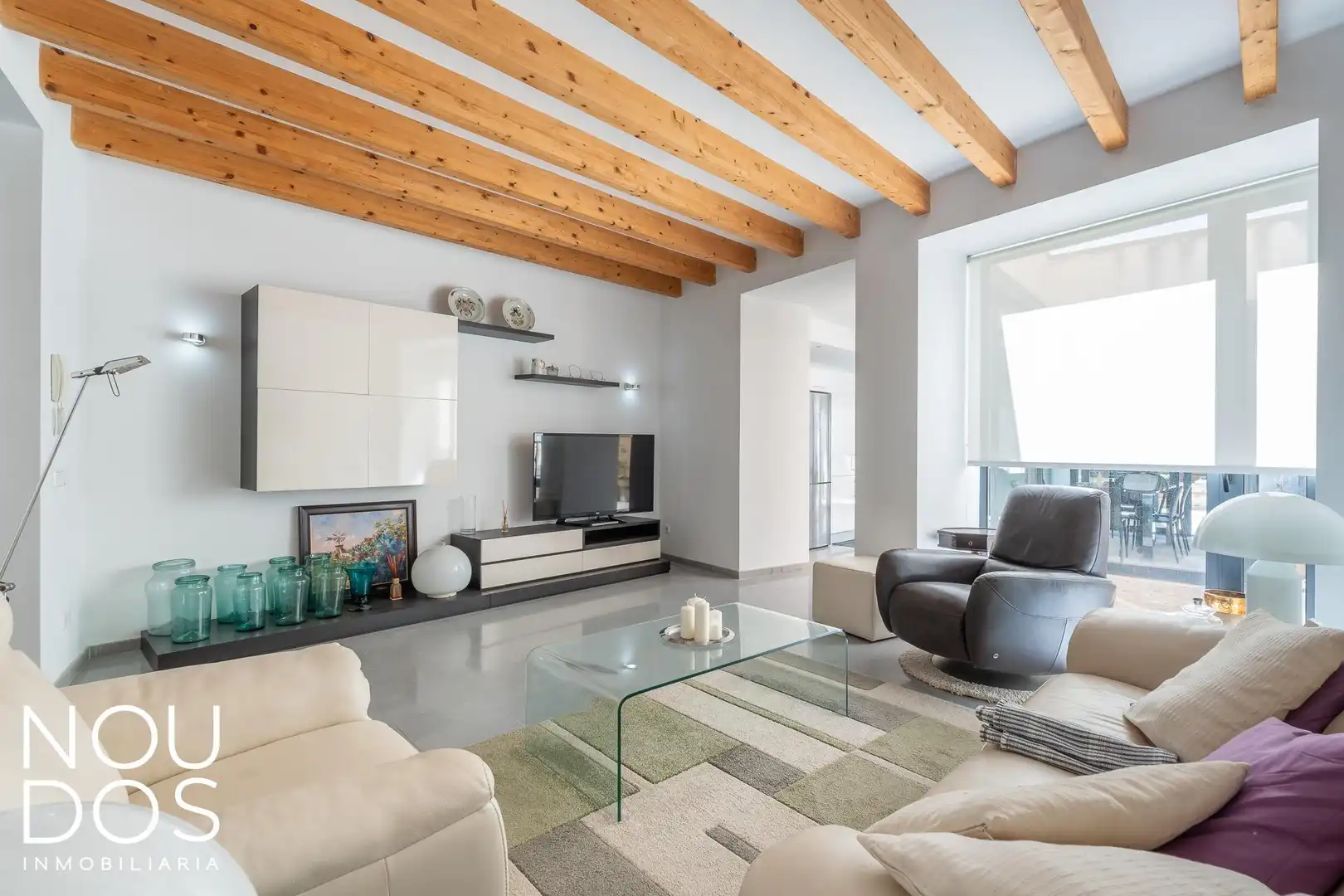 Wohnzimmer von Country house zum Verkauf in Llucmajor mit Klimaanlage, Heizung und Privatgarten