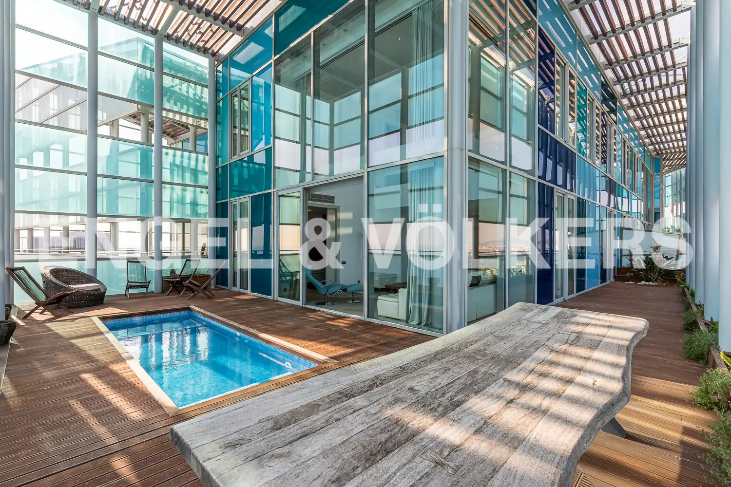 Terraza de Ático de alquiler en Barcelona con Aire acondicionado, Calefacción y Parquet