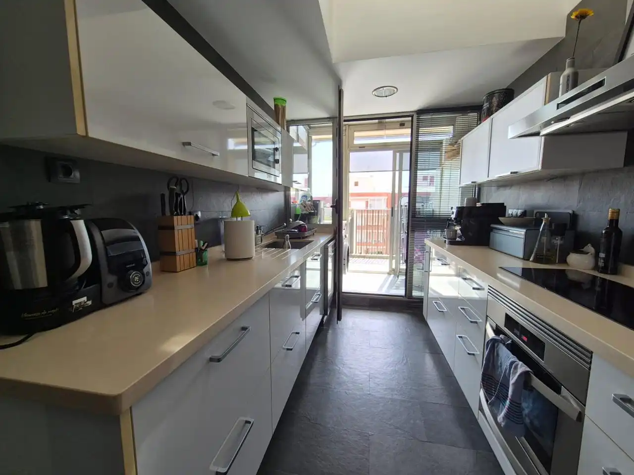 Cocina de Piso en venta en Alicante / Alacant con Aire acondicionado, Terraza y Amueblado