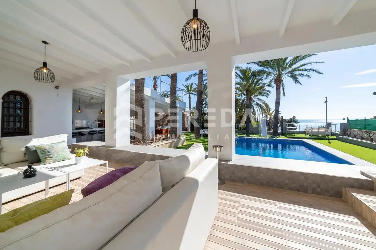 Exterior view of Houses for sale in Roquetas de Mar  with Private garden and Swimming Pool