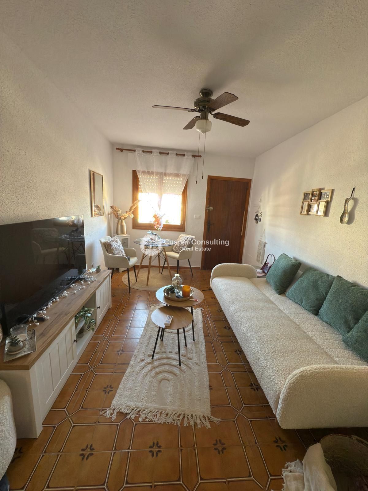 Living room of Flat for sale in San Javier  with Air Conditioner, Terrace and Furnished