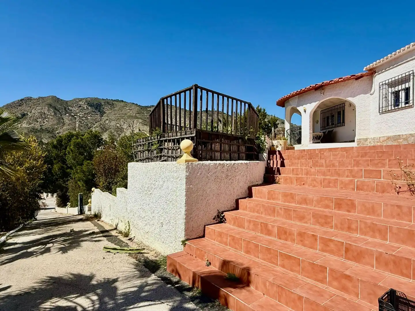 Vista exterior de Casa o chalet en venta en Orxeta con Aire acondicionado, Jardín privado y Terraza