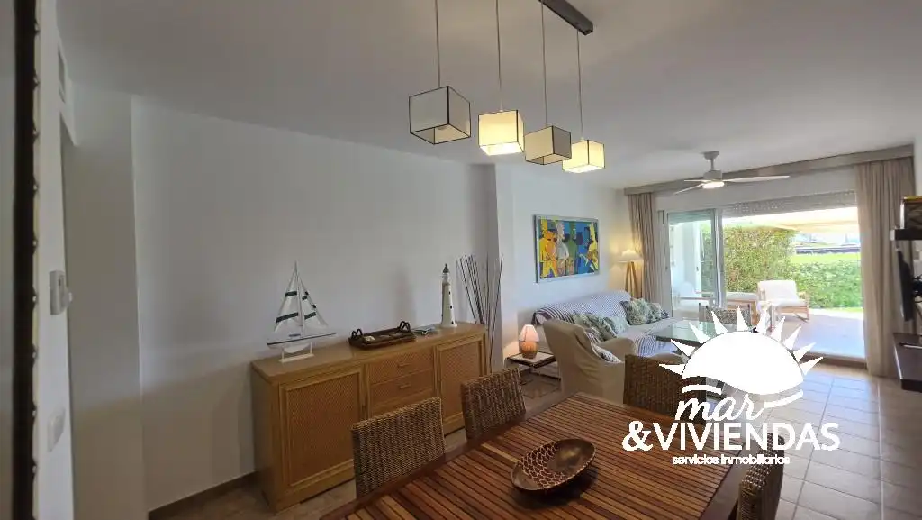 Sala d'estar de Pis en venda en Vera amb Aire condicionat, Calefacció i Jardí privat