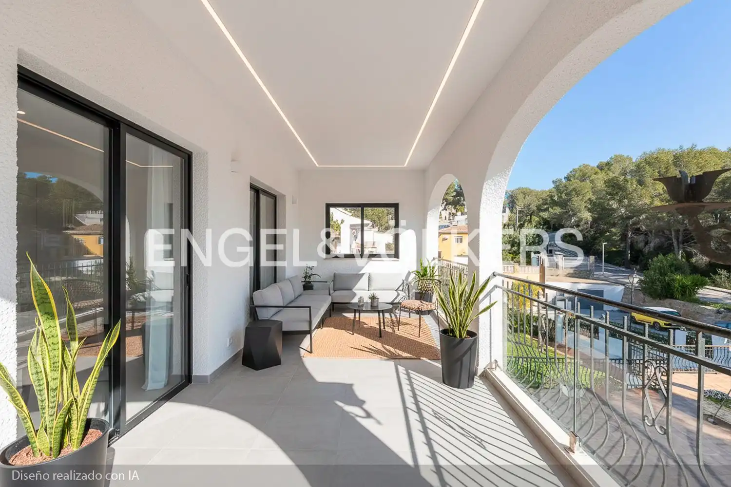Terraza de Casa o chalet en venta en La Font d'en Carròs con Aire acondicionado, Calefacción y Jardín privado
