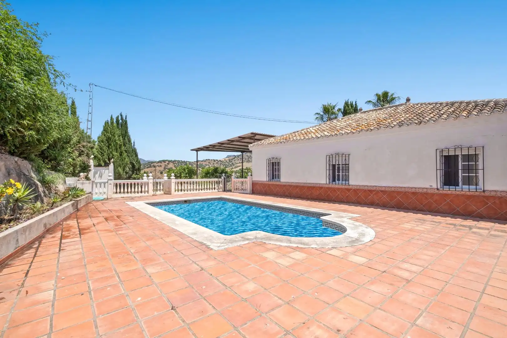 Piscina de Casa o xalet en venda en Pizarra amb Calefacció, Jardí privat i Terrassa