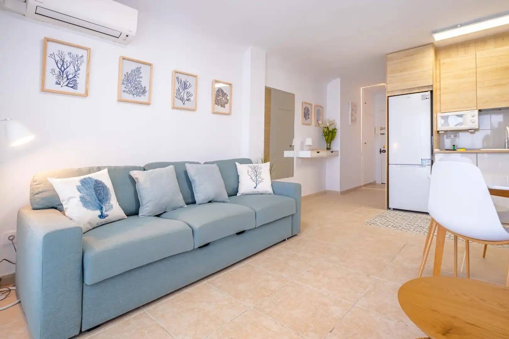 Sala d'estar de Apartament en venda en Jávea / Xàbia amb Aire condicionat, Calefacció i Moblat
