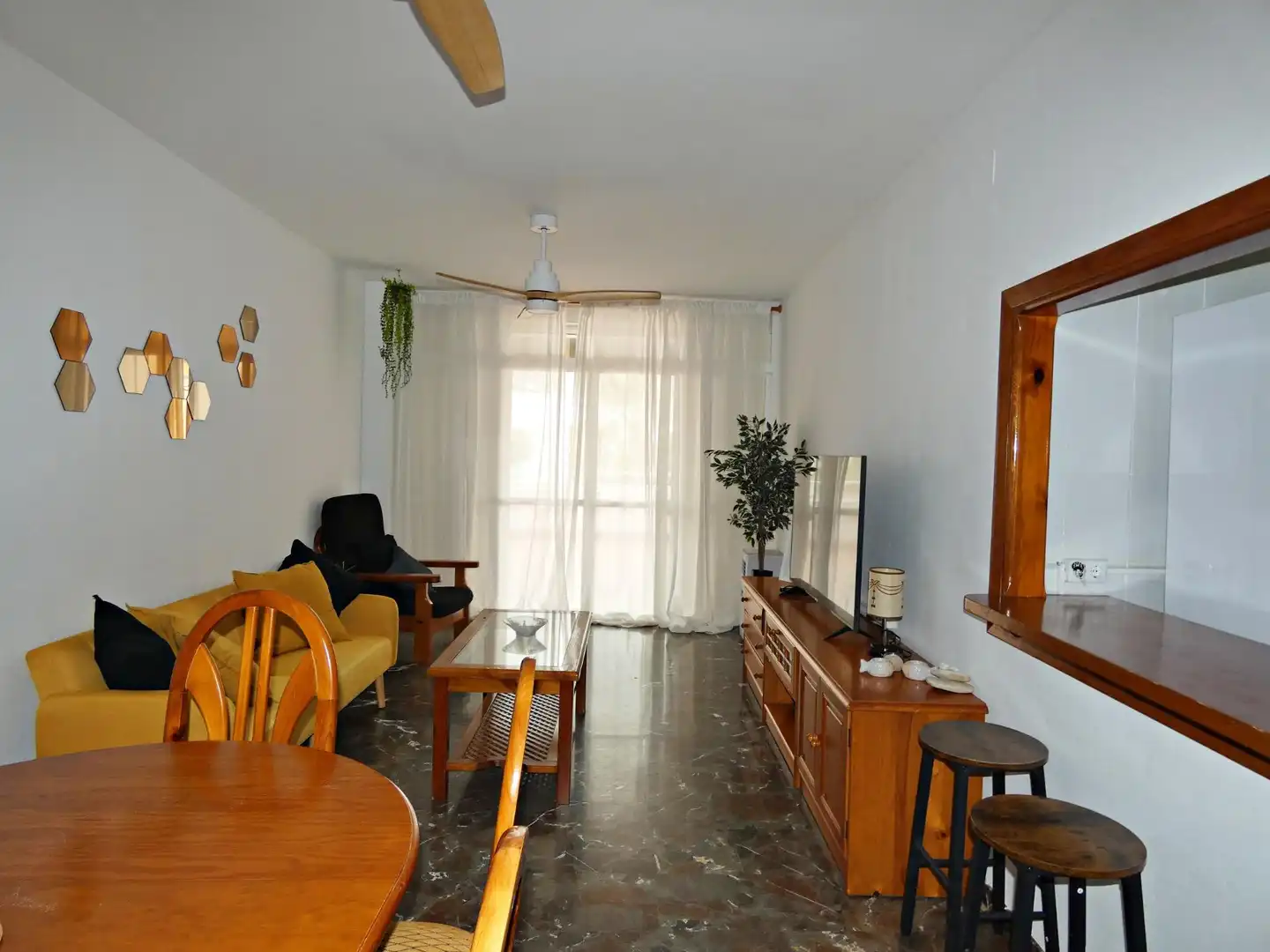 Wohnzimmer von Wohnung zum Verkauf in Gualchos mit Möbliert