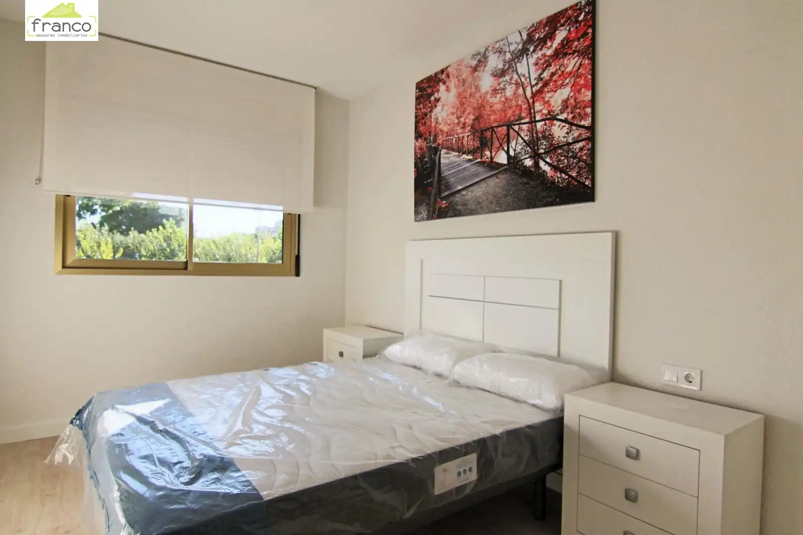 Dormitori de Apartament de lloguer en Murcia amb Aire condicionat, Calefacció i Terrassa