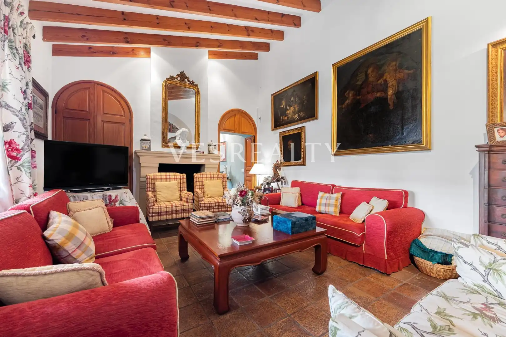 Sala d'estar de Casa o xalet en venda en Alicante / Alacant amb Calefacció, Jardí privat i Terrassa