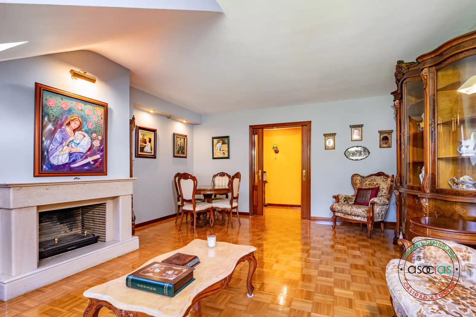 Living room of Attic for sale in Lena  with Heating, Parquet flooring and Terrace