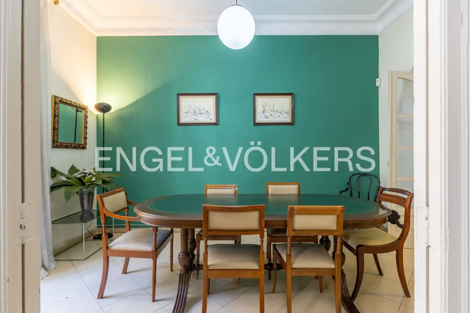 Dining room of Flat for rent in  Valencia Capital  with Air Conditioner and Heating