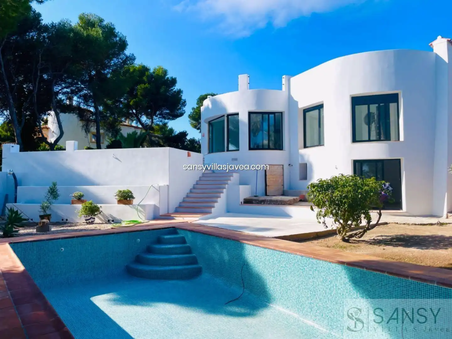 Exterior view of Houses for sale in Jávea / Xàbia  with Air Conditioner, Storage room and Furnished
