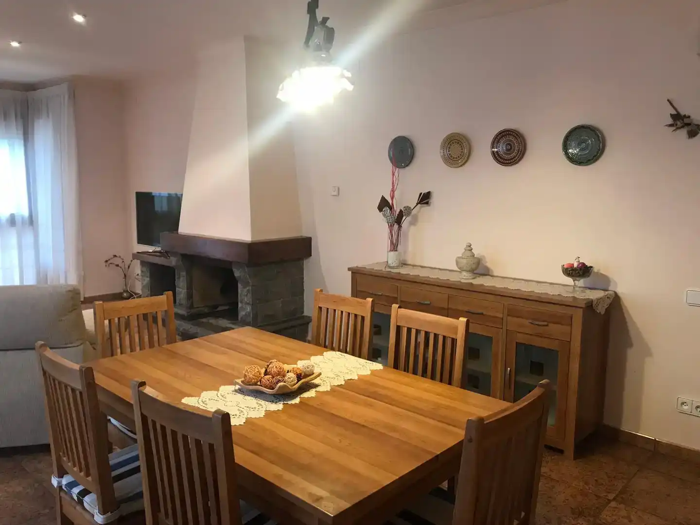 Menjador de Casa o xalet en venda en Sant Llorenç Savall amb Balcó