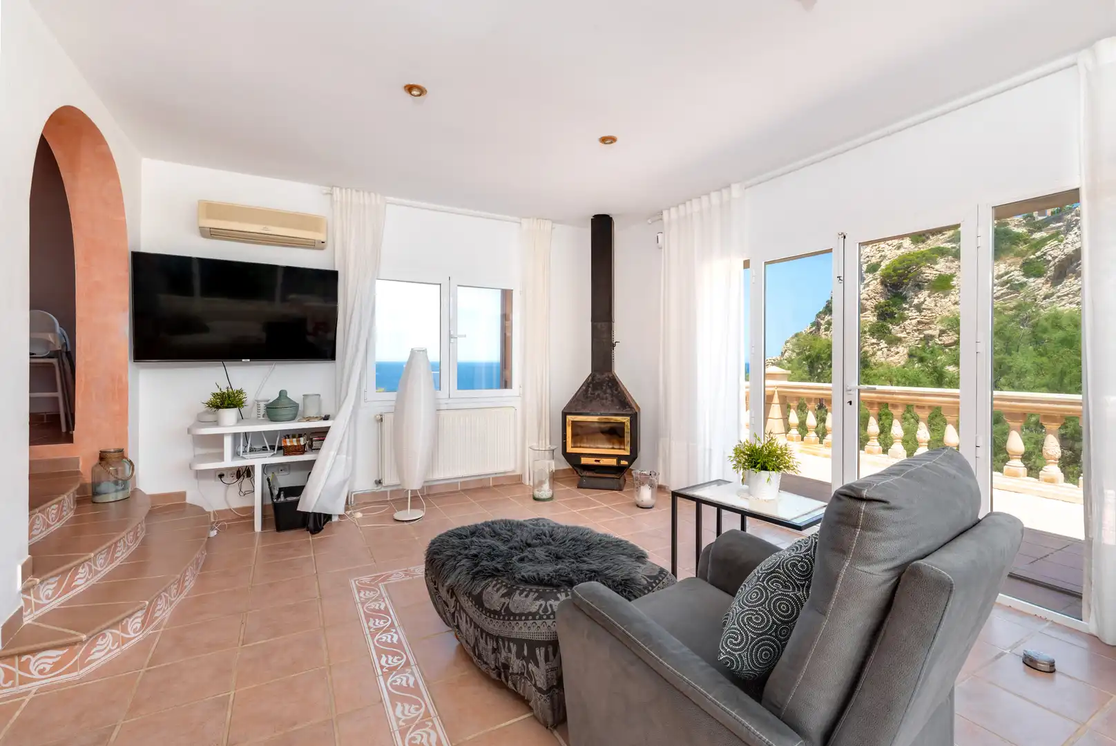 Sala de estar de Finca rústica en venta en Capdepera con Aire acondicionado, Calefacción y Trastero