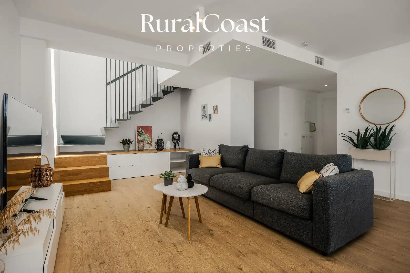 Sala de estar de Dúplex en venta en Villajoyosa / La Vila Joiosa con Aire acondicionado, Terraza y Trastero