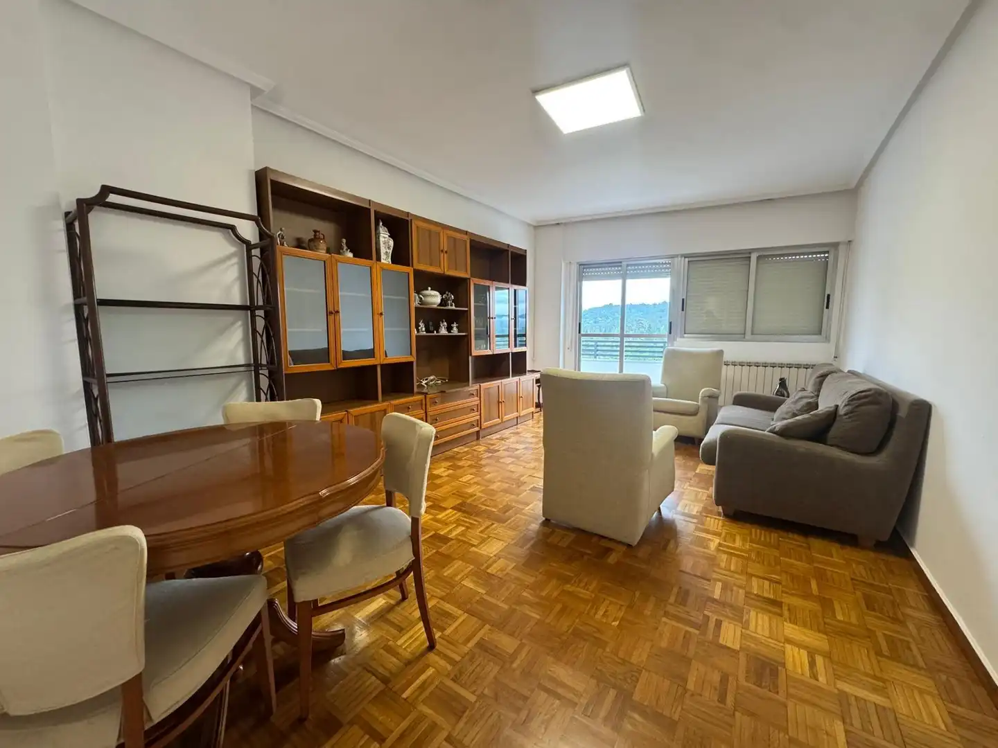 Living room of Flat for sale in O Carballiño    with Heating, Parquet flooring and Terrace