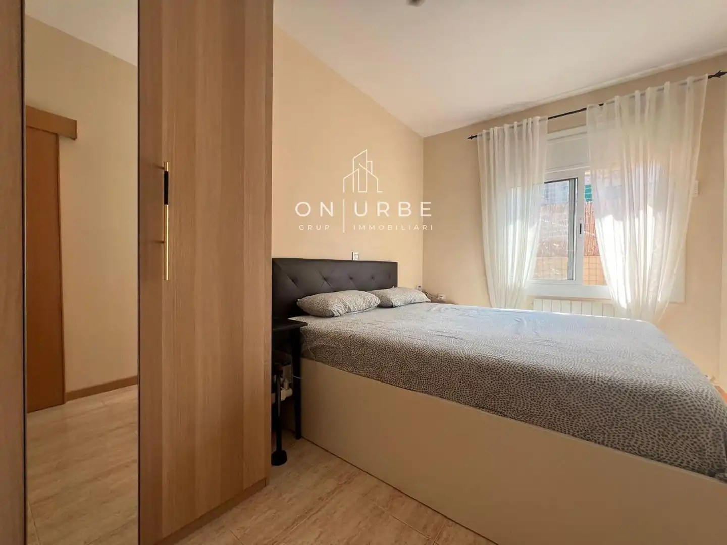 Bedroom of Flat for sale in Badalona  with Heating, Parquet flooring and Terrace