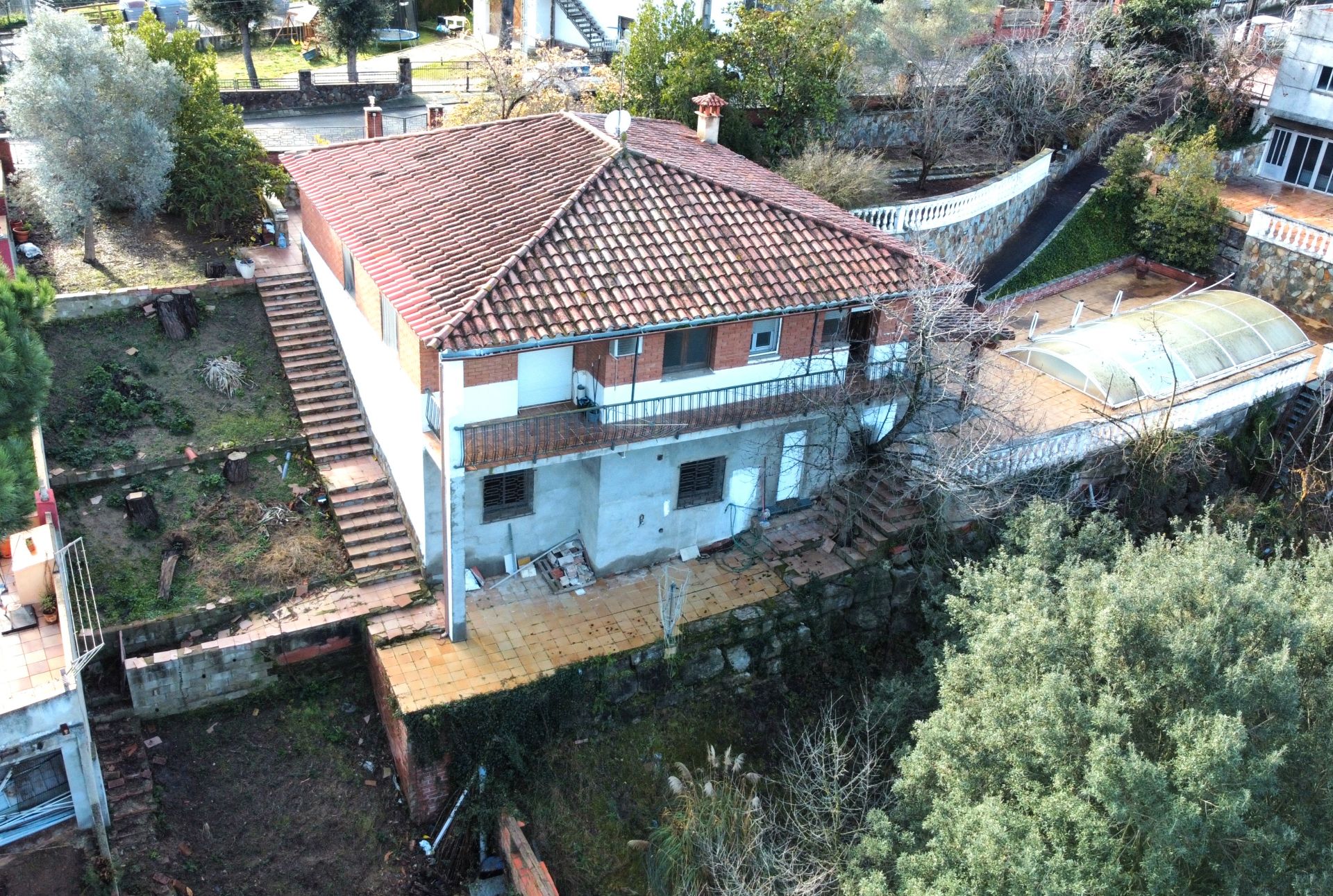 Vista exterior de Casa o xalet en venda en Sant Pere de Vilamajor amb Aire condicionat, Calefacció i Jardí privat