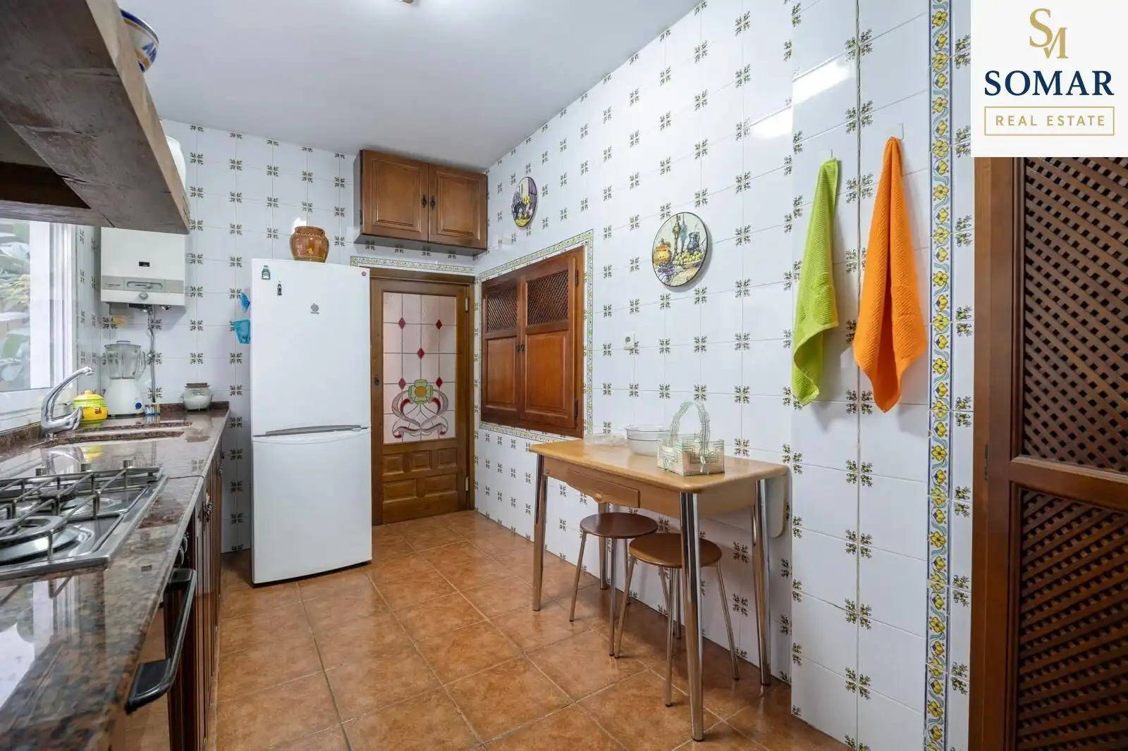 Cuina de Finca rústica en venda en Mogente / Moixent amb Jardí privat, Terrassa i Piscina