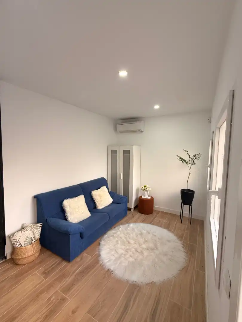 Living room of Flat for rent in Madrid  with Air Conditioner, Heating and Furnished
