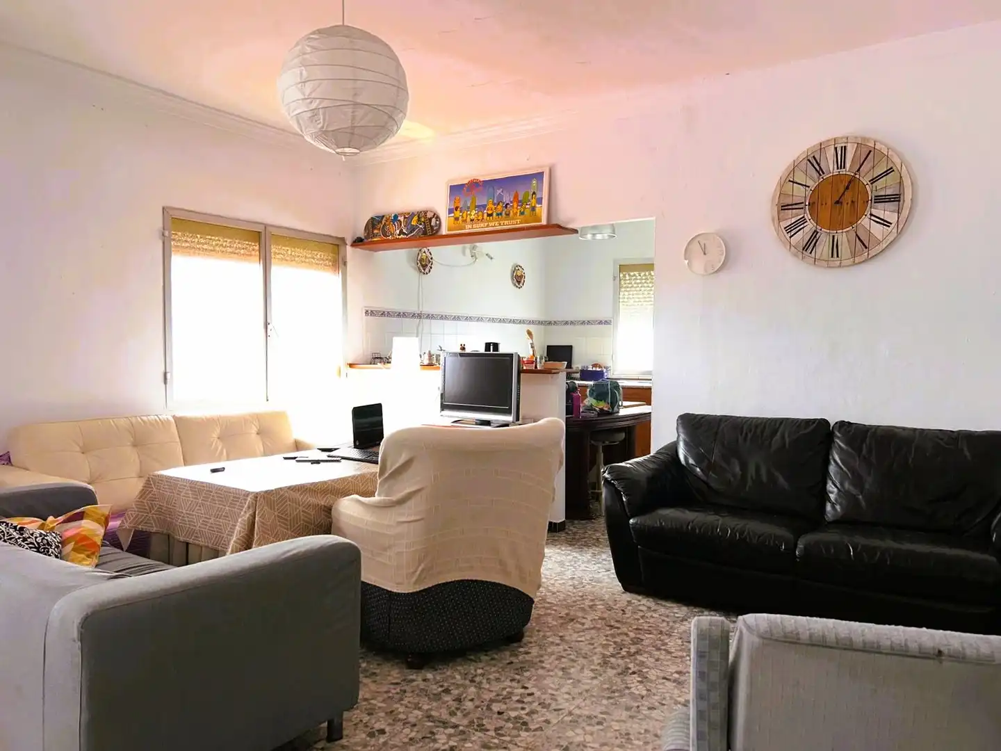 Living room of Detached homes for sale in Umbrete  with Air Conditioner, Terrace and Storage room