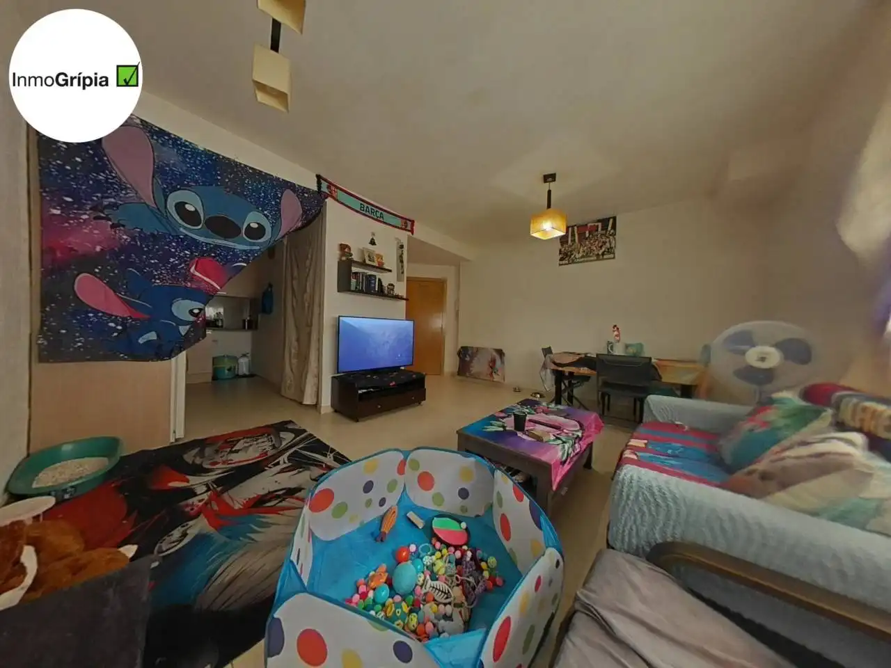 Wohnzimmer von Wohnung zum Verkauf in Terrassa mit Heizung und Terrasse
