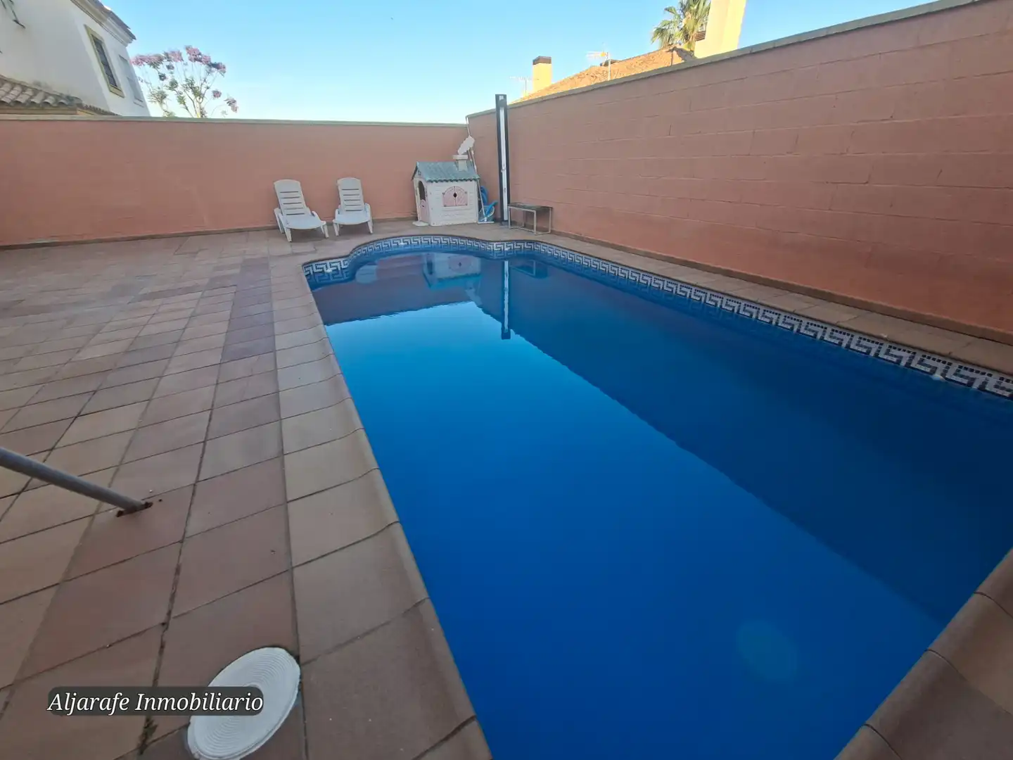 Swimming pool of Detached homes for sale in Espartinas  with Air Conditioner, Heating and Private garden