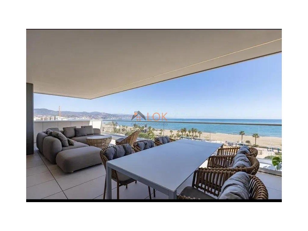 Terrace of Flat for sale in Málaga Capital  with Air Conditioner, Terrace and Swimming Pool