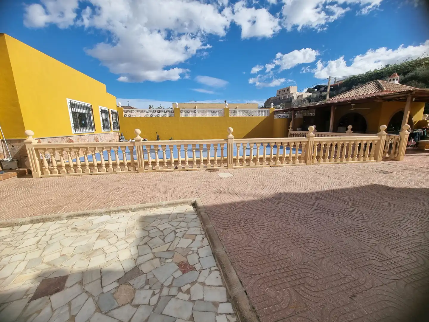 Terraza de Finca rústica en venta en Pechina con Aire acondicionado, Calefacción y Jardín privado