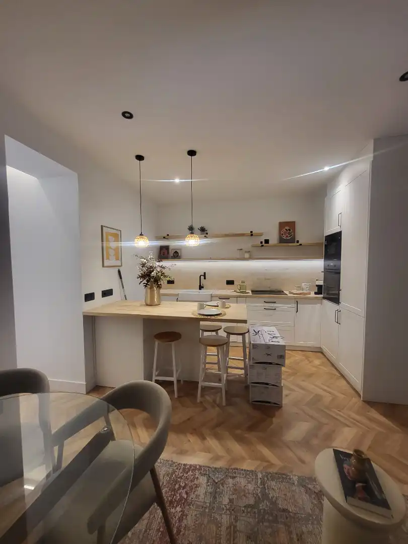 Cocina de Dúplex en venta en Madrid con Parquet, Amueblado y Horno