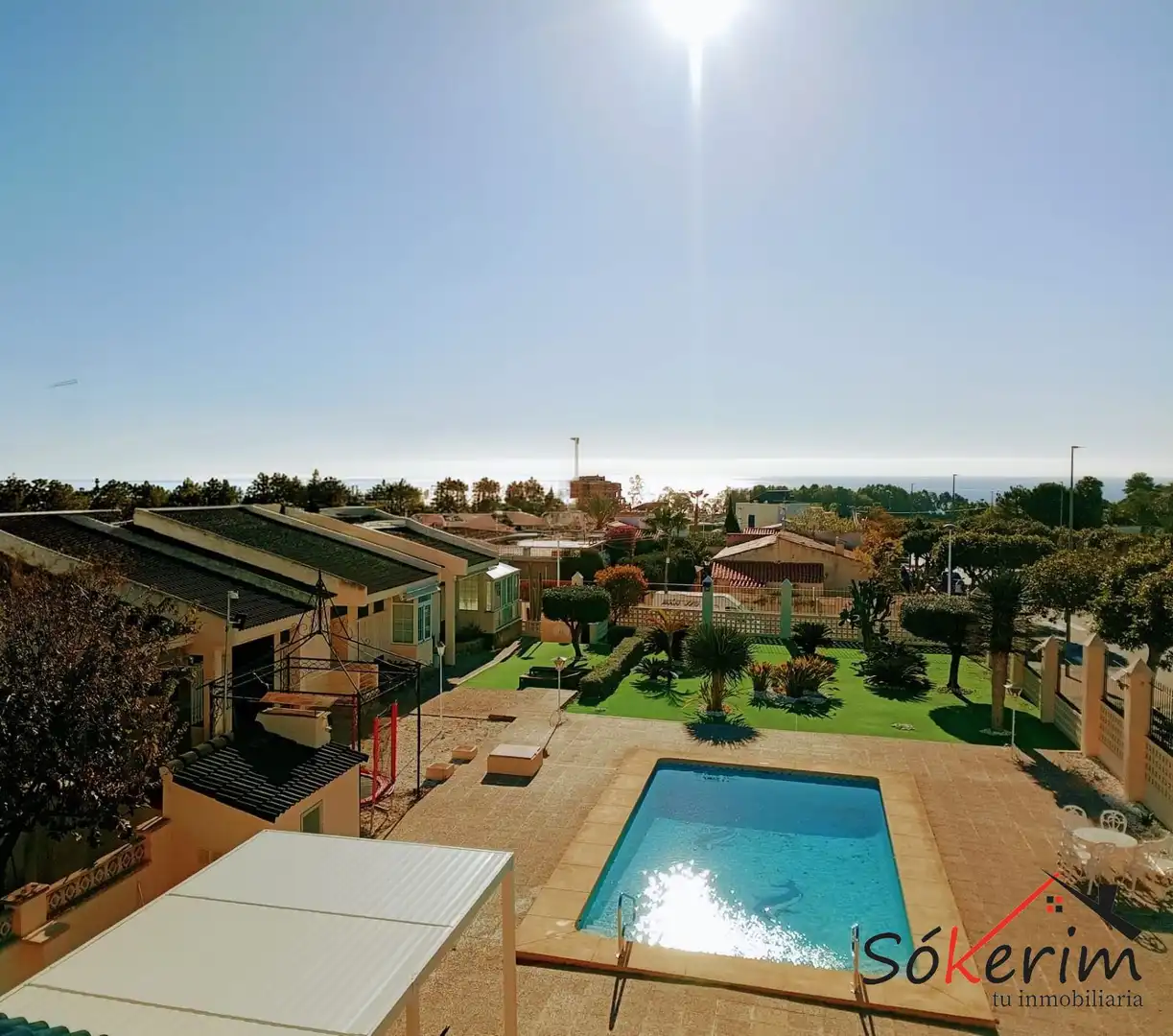 Swimming pool of Houses for sale in Villajoyosa / La Vila Joiosa  with Air Conditioner, Heating and Private garden
