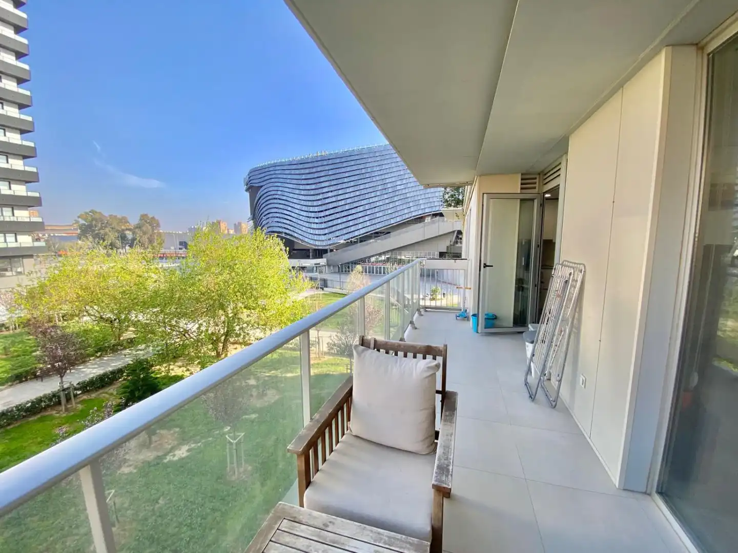 Terrace of Flat for sale in Valencia  with Air Conditioner, Parquet flooring and Storage room