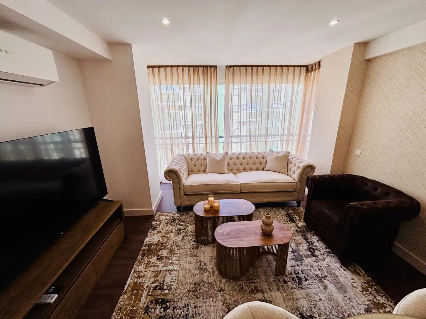 Sala de estar de Apartamento en venta en Fuengirola con Aire acondicionado, Calefacción y Jardín privado