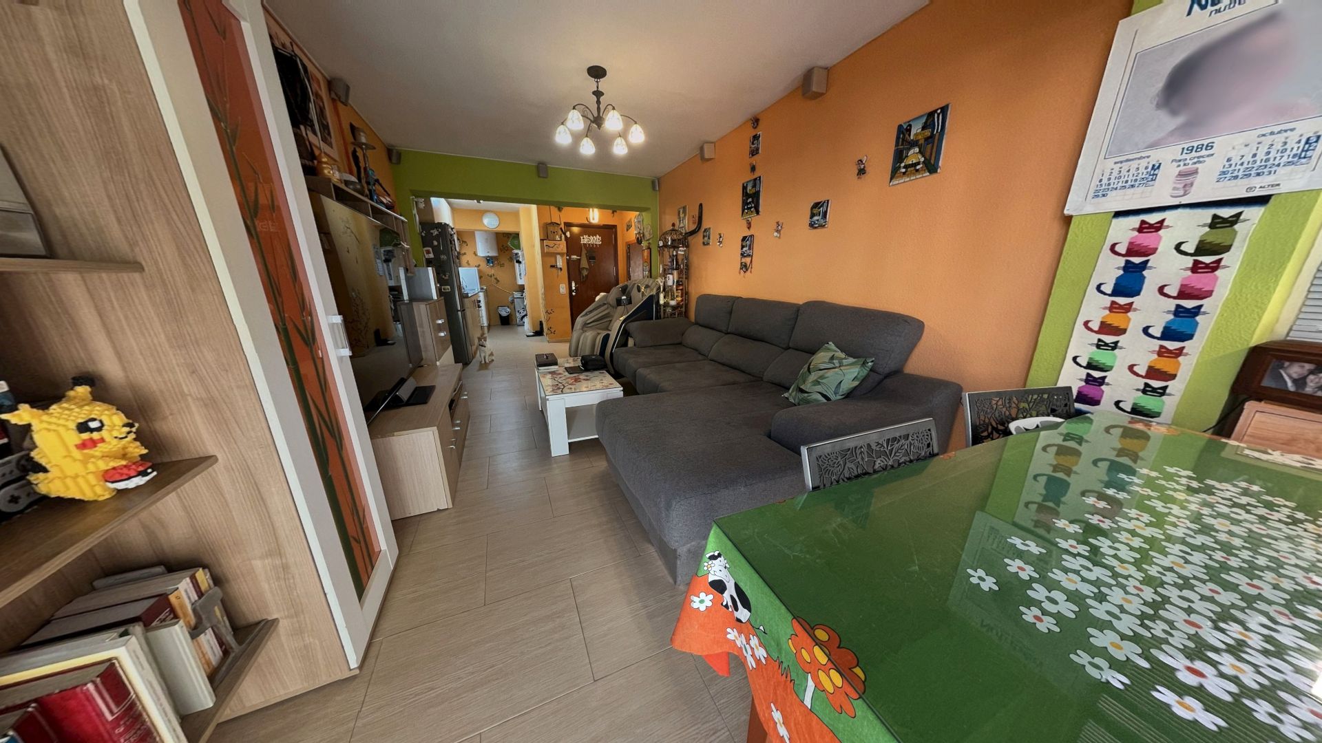 Living room of Flat for sale in Alicante / Alacant  with Air Conditioner, Furnished and Oven