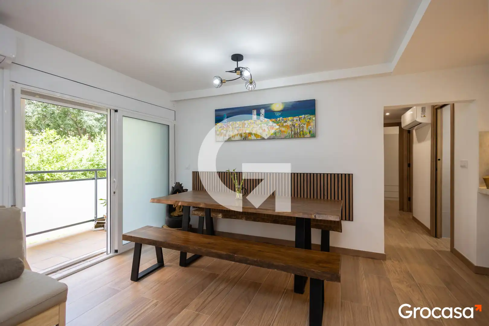 Dining room of Flat for sale in Barcelona  with Air Conditioner, Heating and Furnished