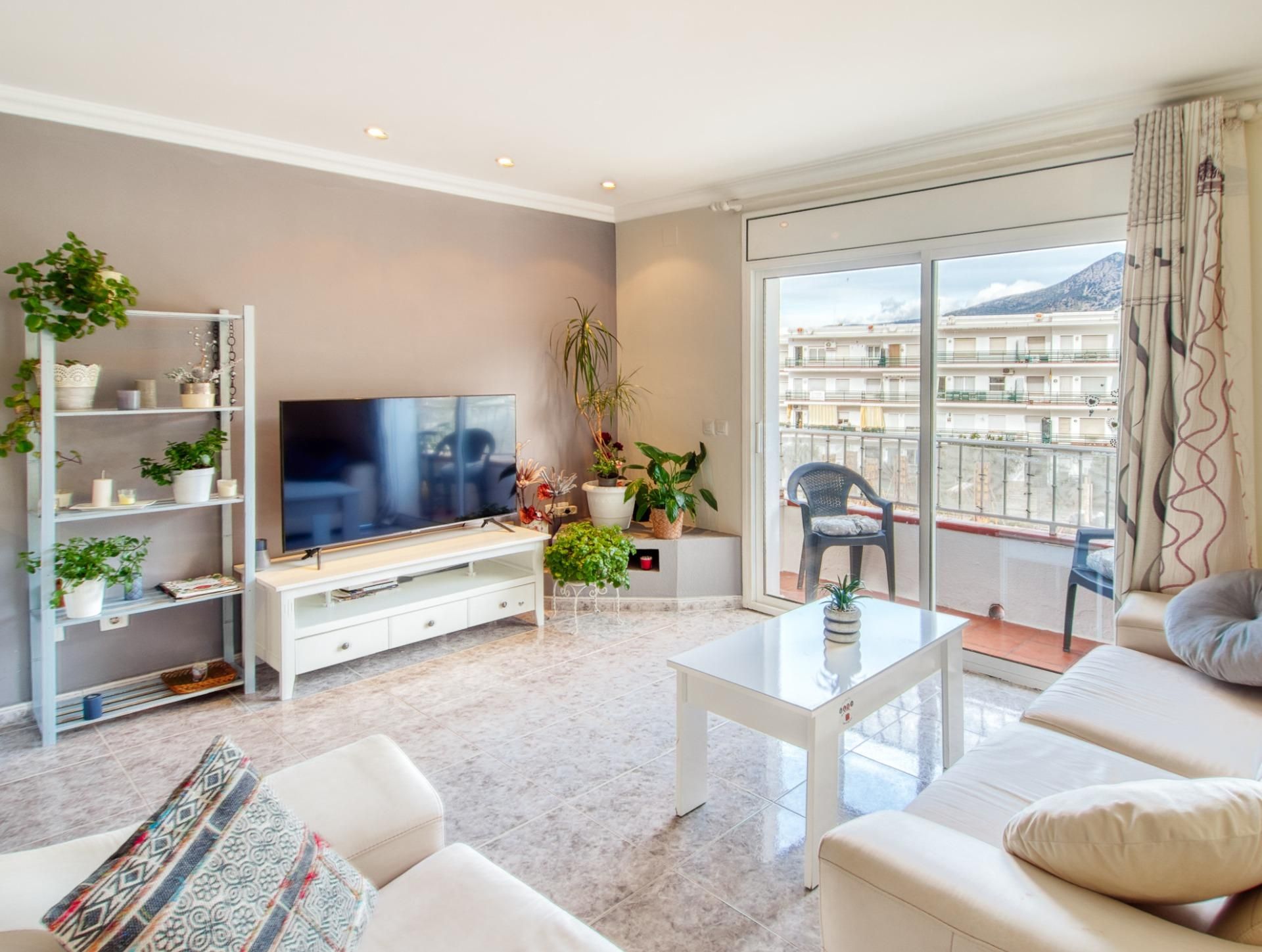 Living room of Attic for sale in Roses  with Heating, Terrace and Balcony