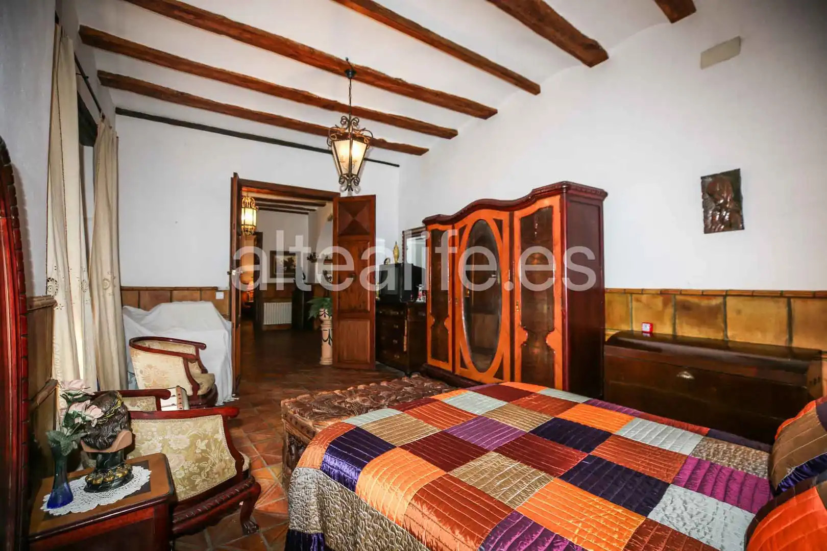 Schlafzimmer von Einfamilien-Reihenhaus zum Verkauf in Gandia mit Privatgarten, Terrasse und Abstellraum