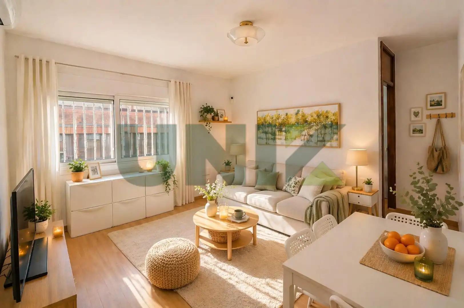Sala de estar de Piso en venta en  Barcelona Capital con Aire acondicionado