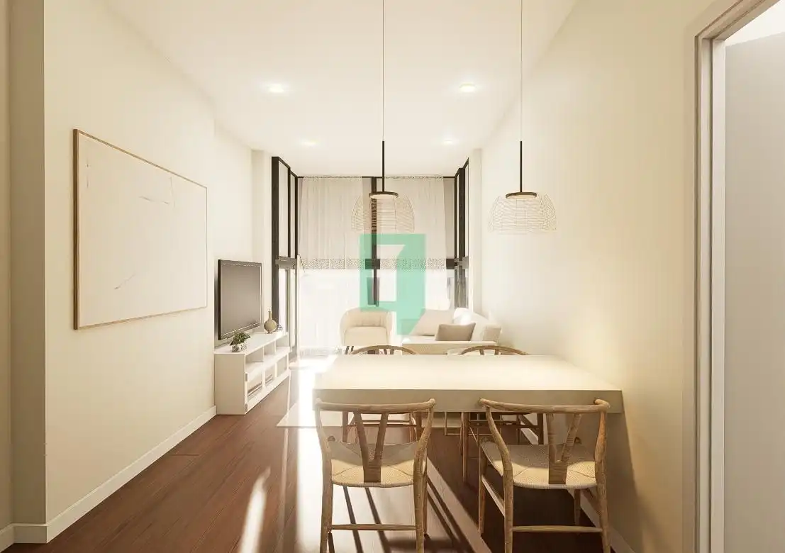 Sala de estar de Piso en venta en Badalona con Aire acondicionado y Terraza